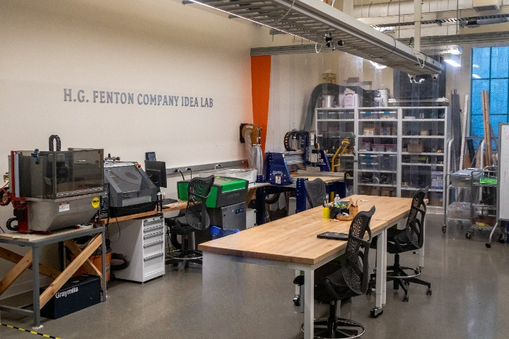 The H.G. Fenton Idea Lab is a place where entrepreneurship thrives, offering resources to SDSU students, faculty, and local startups in San Diego. With tools and equipment for both small and large-scale projects, we provide the support you need to innovate, prototype, and launch your business ideas.