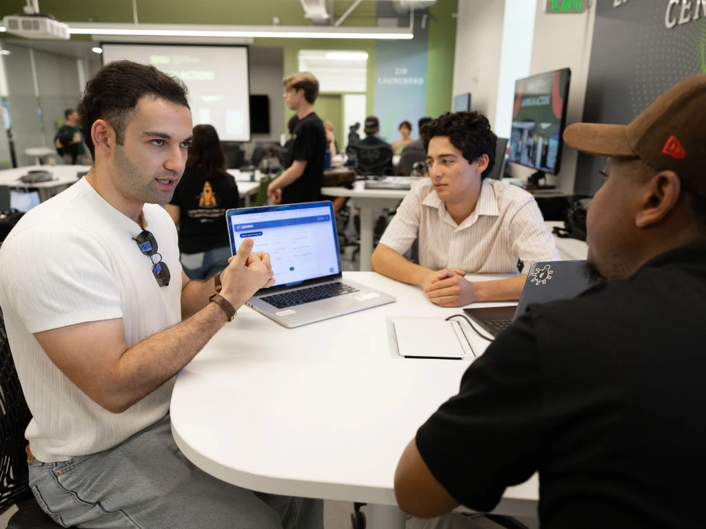 Students discussing
